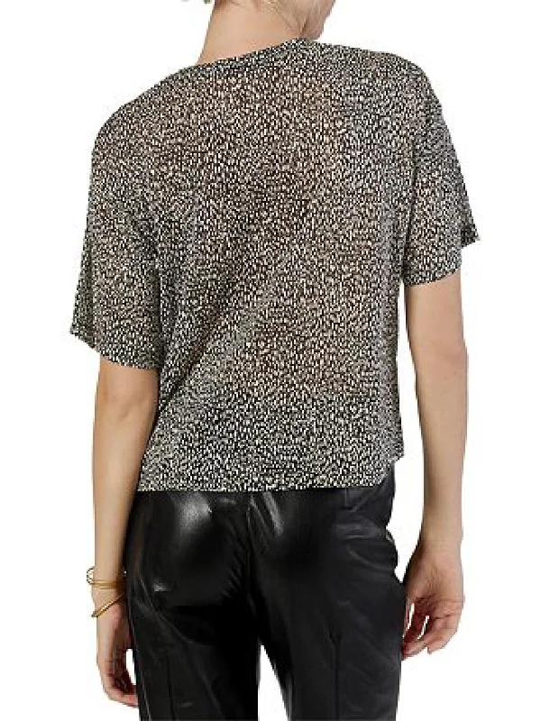 Weekend Special Alessandra Womens Printed Short Sleeves Blouse