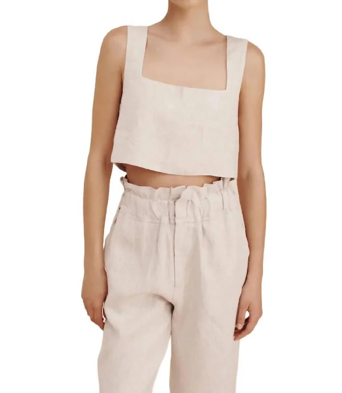 Discount Days Alice Crop Top In Natural