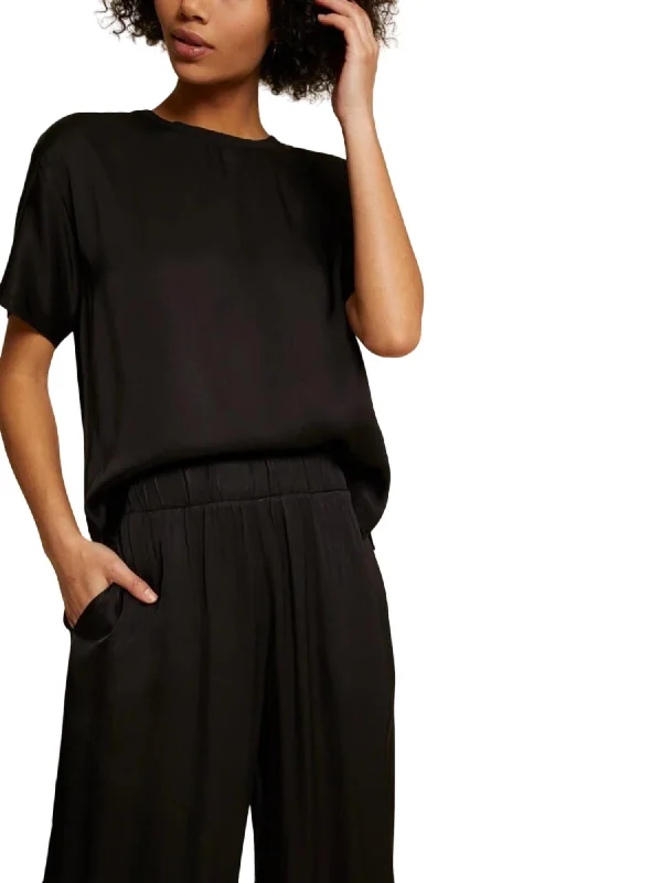 Early Access Allison Oversized Tee In Black