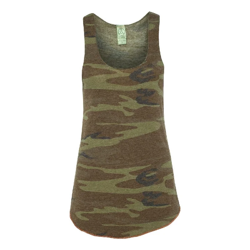 Super Deal Alternative Women's Printed Meegs Eco-Jersey Racerback Tank
