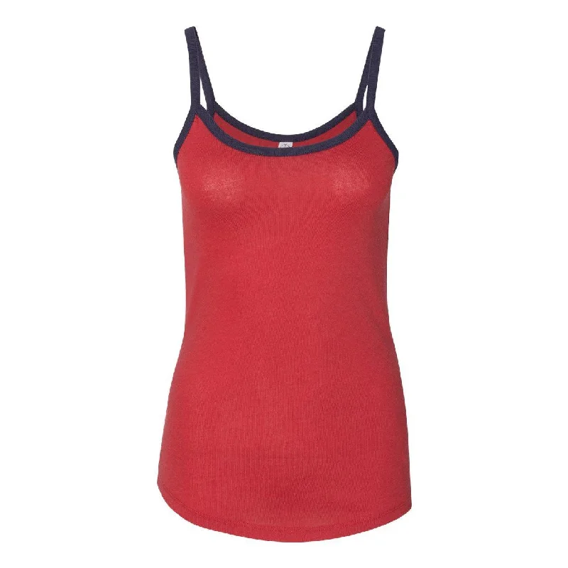 Shop and Save Alternative Womens Vintage Jersey Ringer Cami Tank