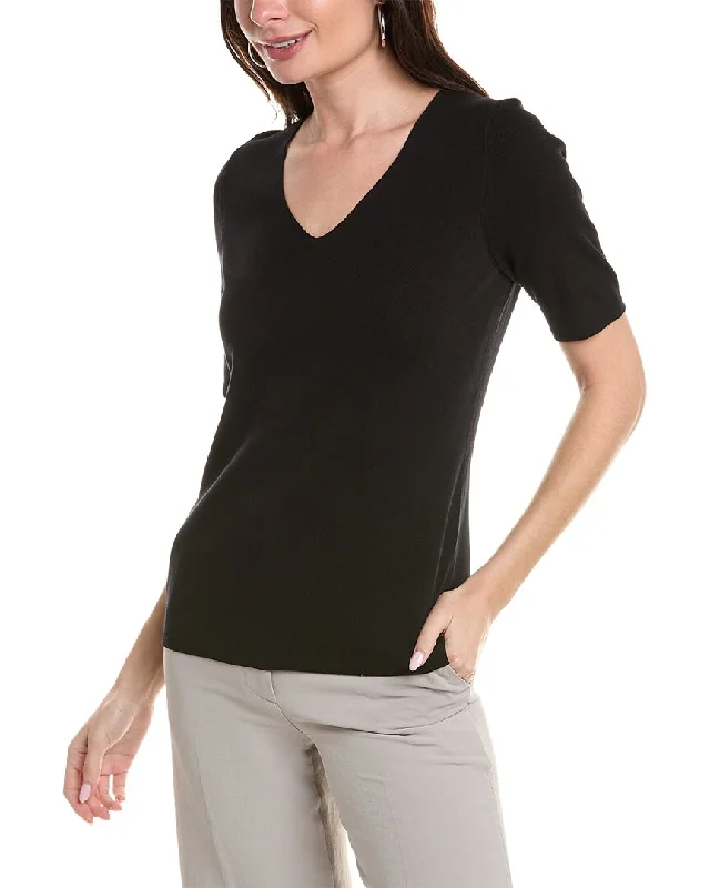 Super Savings Anne Klein Half Sleeve V-Neck Top