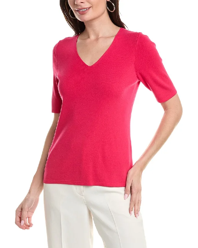 Closeout Anne Klein Half Sleeve V-Neck Top