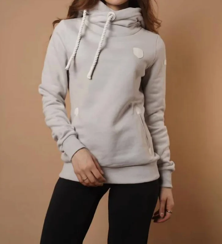 Today Only Artemis White Hoodie In Zinc