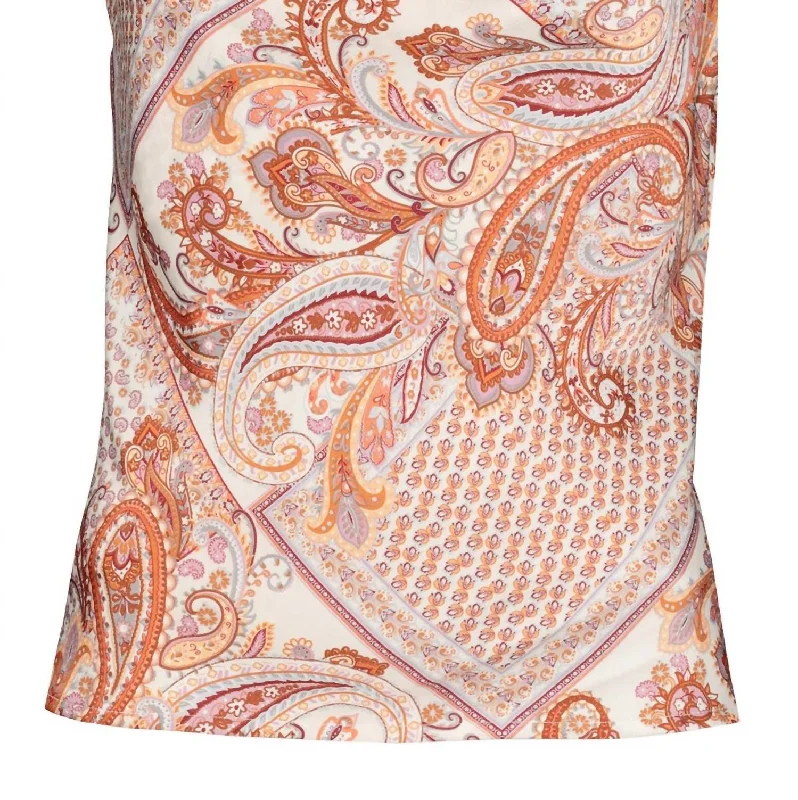 Instant Discount Audrina Cami In Coral Paisley