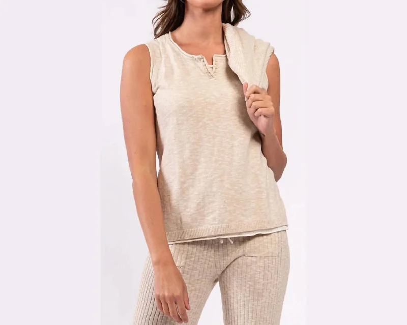 Epic Deals Beige Tank Sweater
