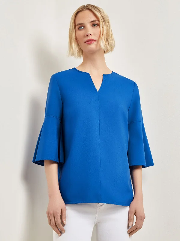 Limited Stock Bell Sleeve Woven Blouse