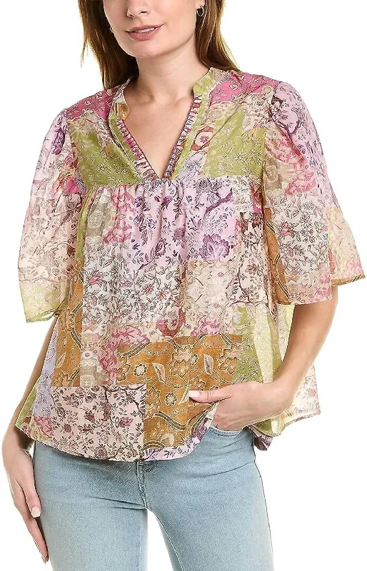 Weekend Special Bertha Top In Multi