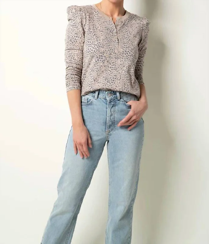 Don't Wait Bethania Top In Sunkissed Leopard