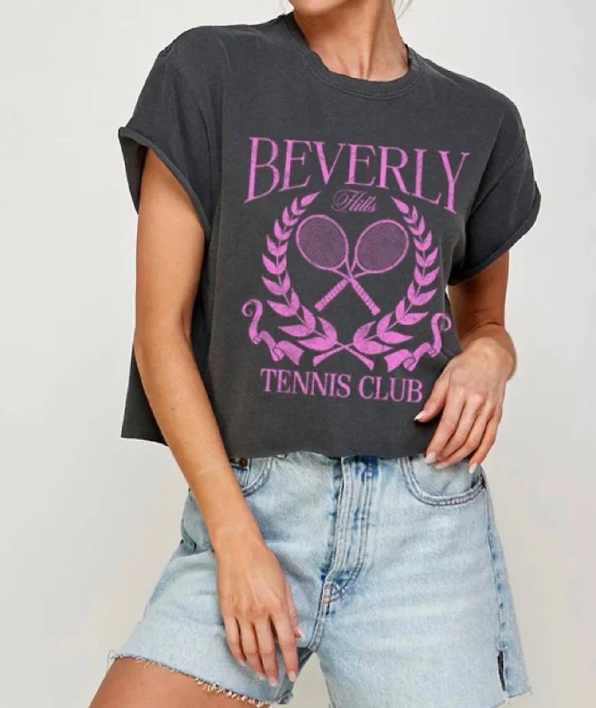 Loyalty Reward Bh Tennis Club Tee In Grey