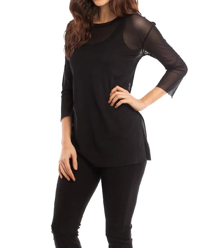 Low Prices Bianca Sheer Top In Black