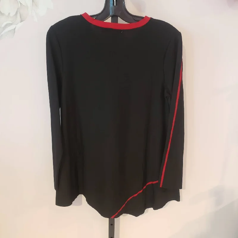 Exclusive Preview Black Tunic W/red In Black With Red