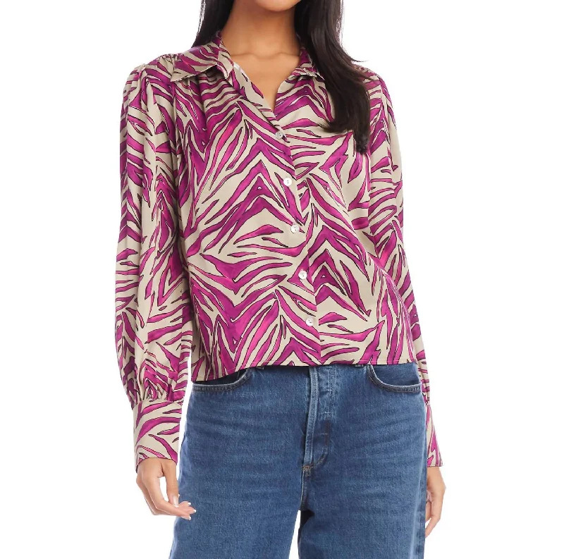 Special Savings Blouson Sleeve Top In Print