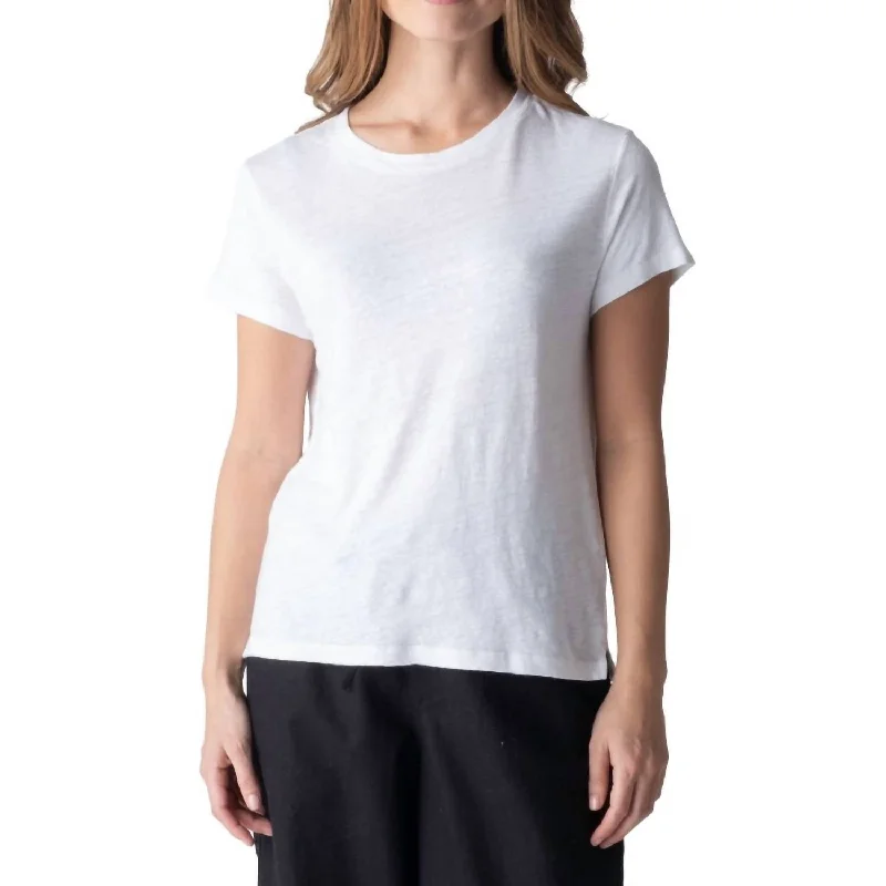 Closeout Boxy Tee In White