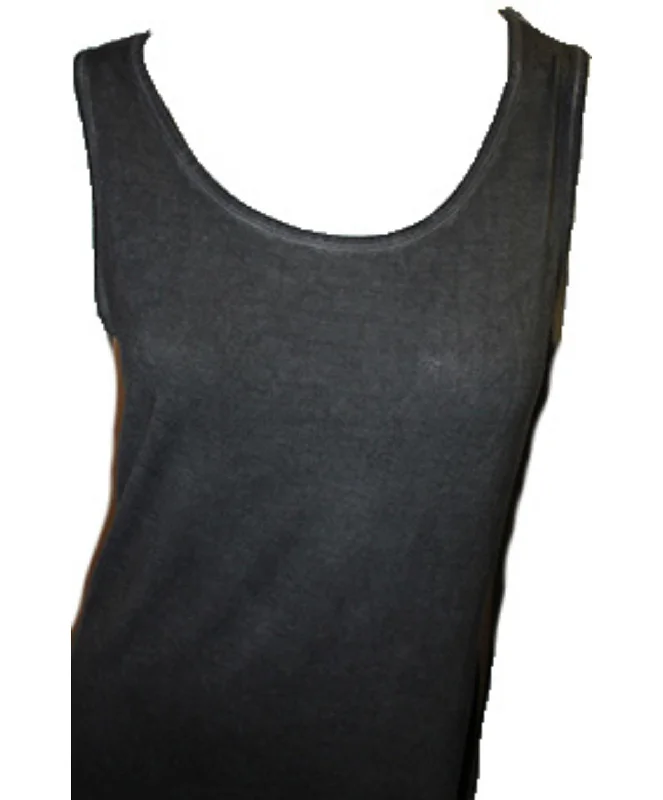 Steals and Deals Bra-Friendly Tank Top In Charcoal