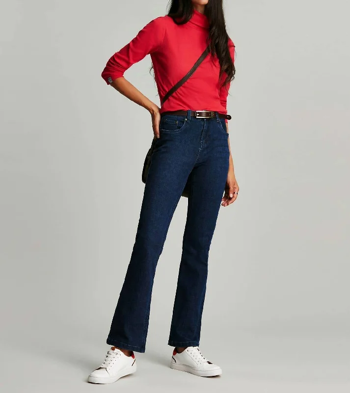Big Savings Clarissa Solid Roll Neck Jersey Top In Red