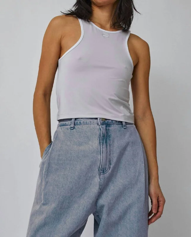 Special Discount Color Blocked Sleeveless Top In Mint