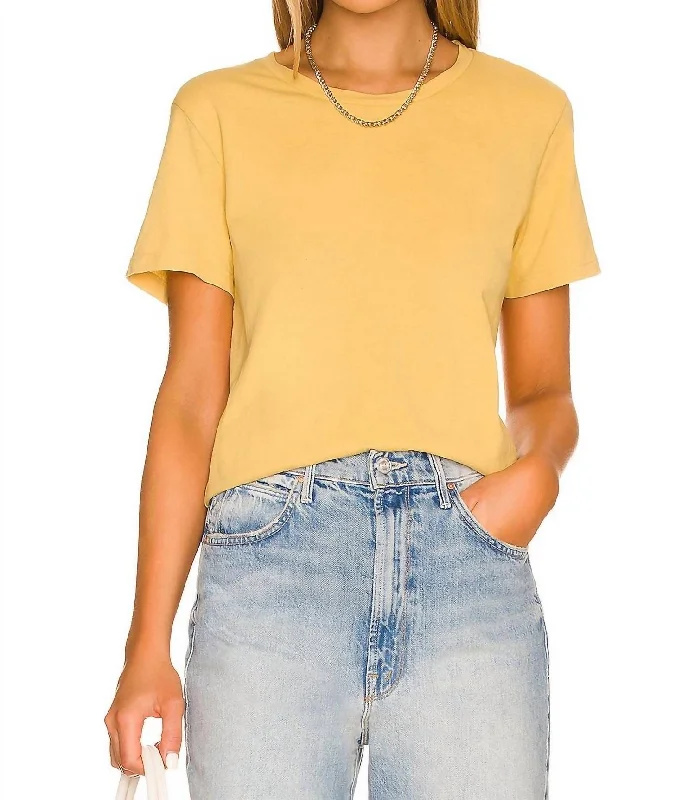 Midnight Sale Corinne Tee In Yellow