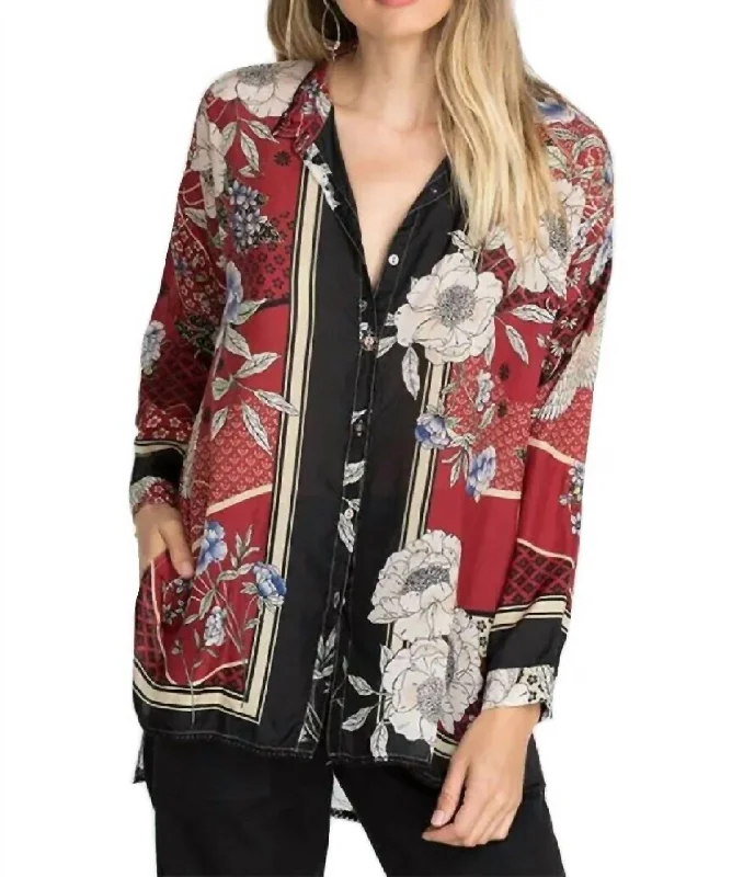 Low Prices Crane Mallory Button Down Shirt In Multi
