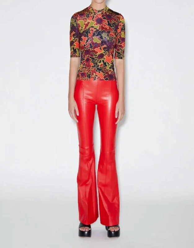 Get It Before It’s Gone Cropped Sleeve Top In Multi Floral