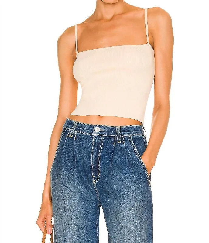 Take Advantage Darby Knit Top In Glace