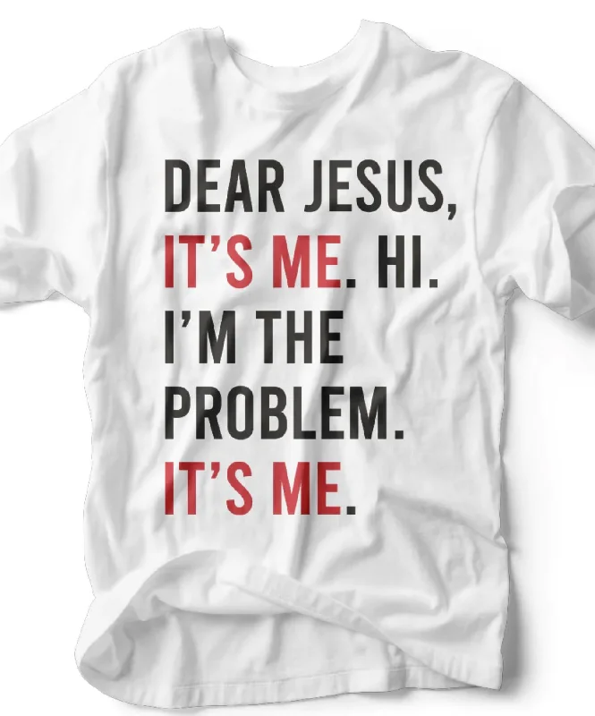 Discount Deals Dear Jesus Christian Graphic Tee In White