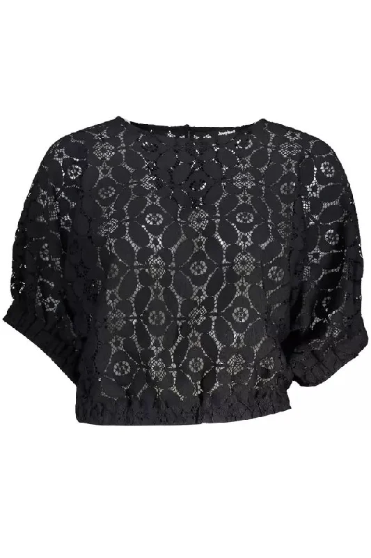 Final Sale Desigual Chic Batwing Sleeve Elastic Waist Women's Blouse