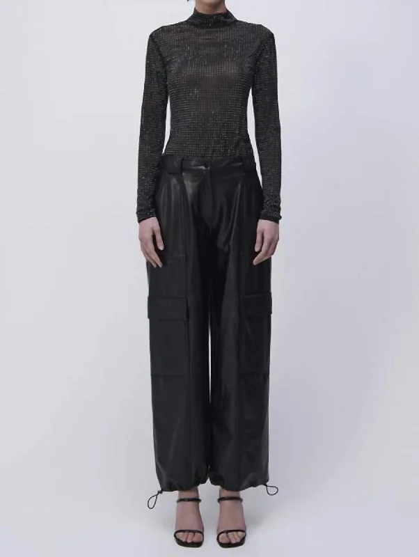 Shop and Save Desirae Long Sleeve Top In Black