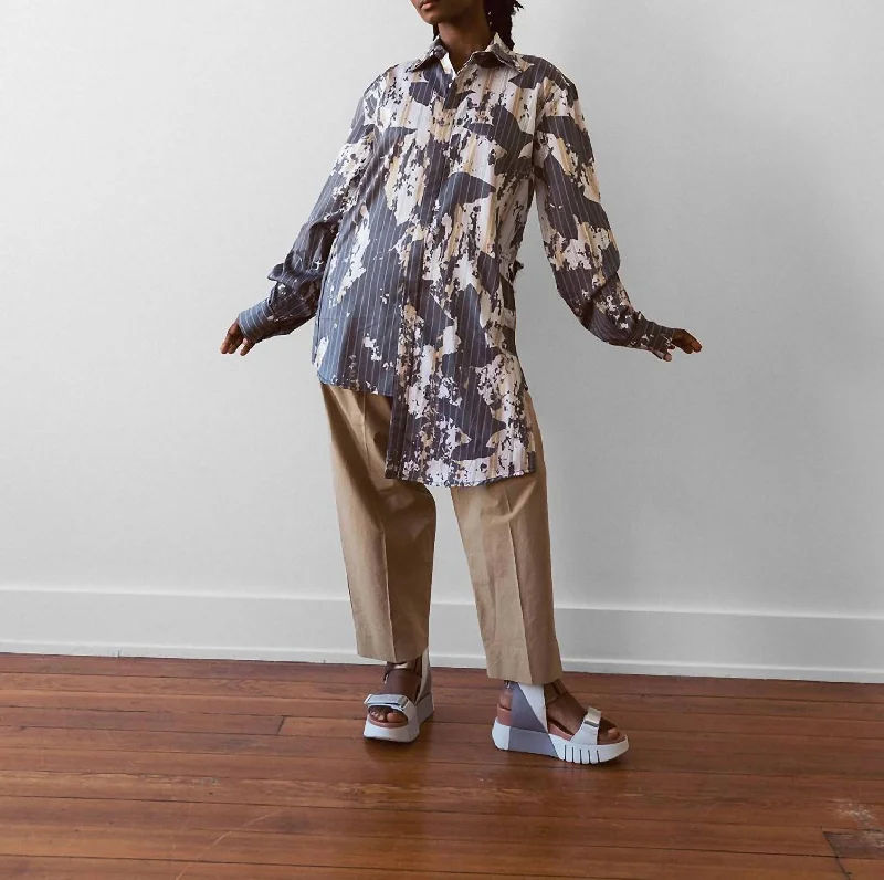 Sale Event Doves Shirt In Pinstripes