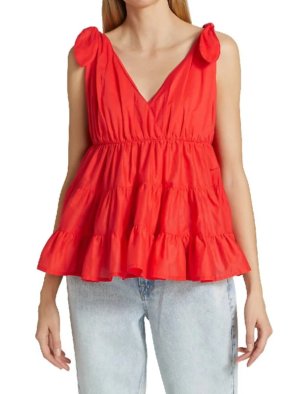 Flash Deals Dunand Blouse In Poppy