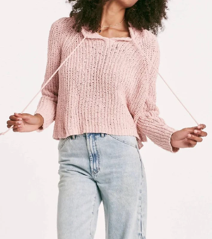 Shop and Save Eden Hoodie Sweater In Rose Smoke