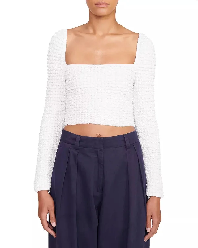 YEAR-End Sale Eleanora Top In White