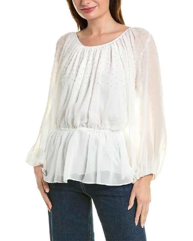 Daily Deals Elie Tahari Beaded Blouse