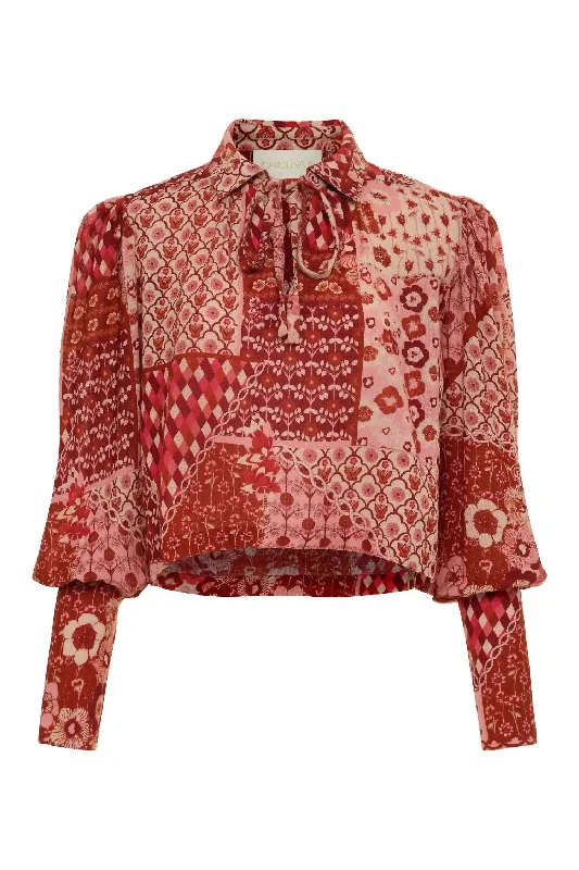 Deal Explosion Elis Blouse In Mix Bouquet Rose