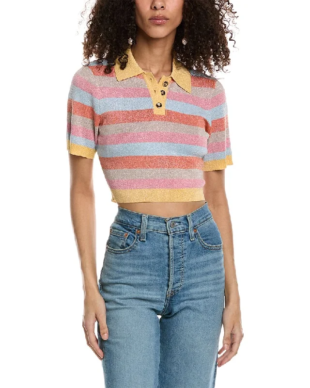 Bonus Savings Emmie Rose Cropped Polo Shirt