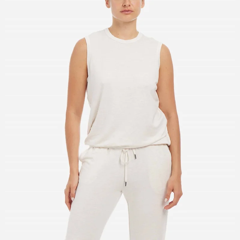 Inventory Reduction Essential Relaxed Tank In Oatmeal