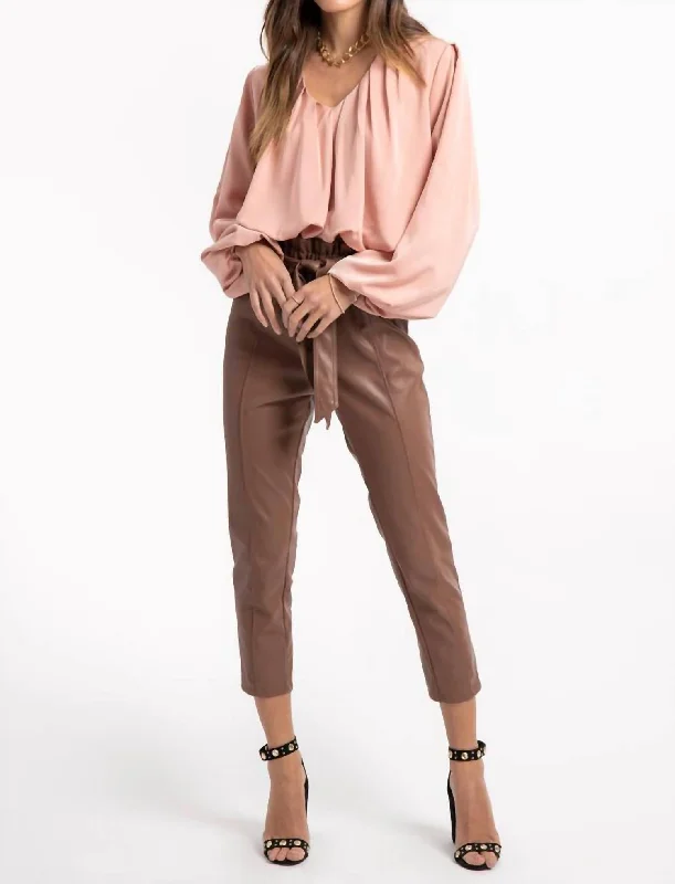 Great Deals Eternal Optimist Boho Bubble Sleeve Top In Pinky Coral