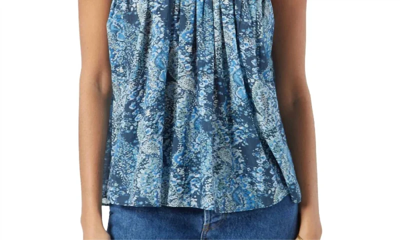 Price Cut Fern Cotton Tank Top In Regatta Multi
