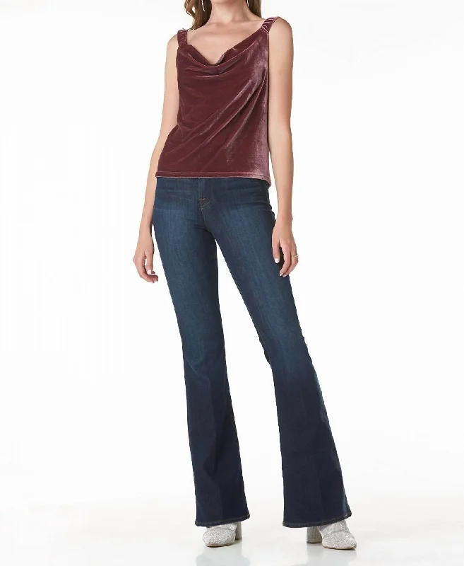 Anniversary Sale Fern Velvet Top In Windsor Wine
