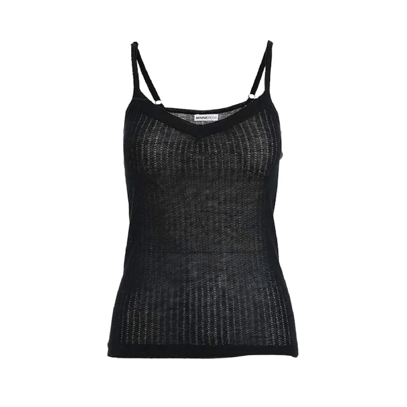 Buy More, Save More Fine Silk/cashmere Tank Top In Black