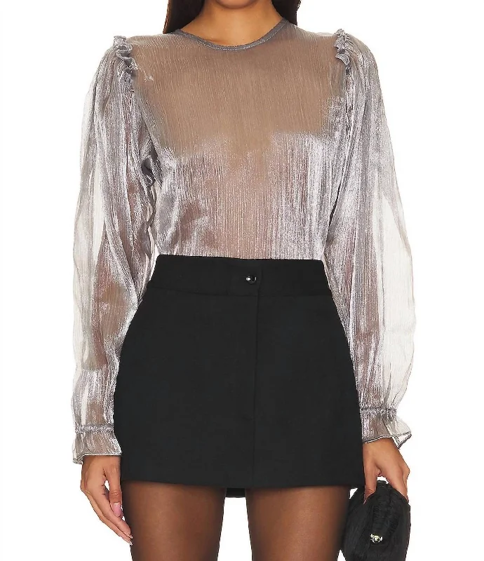Year-End Sale Freya Frost Top In Silver