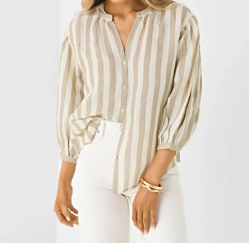 Best Bargains Gabby Shirt In Khaki