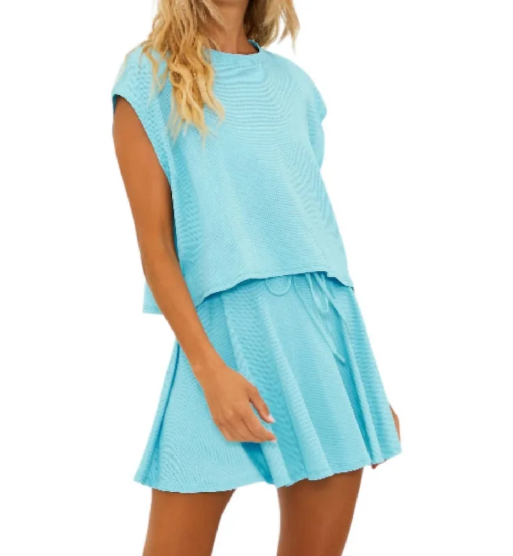 Low Prices Gail Muscle Tank Top In Blueberry Ice