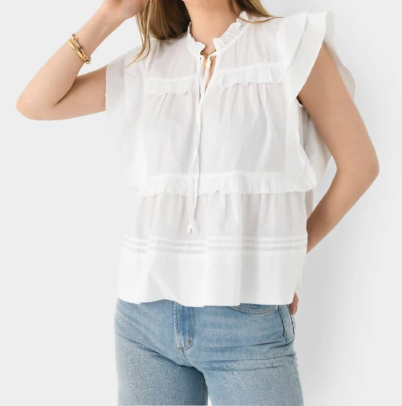Crazy Savings Gaya Top In Optic White