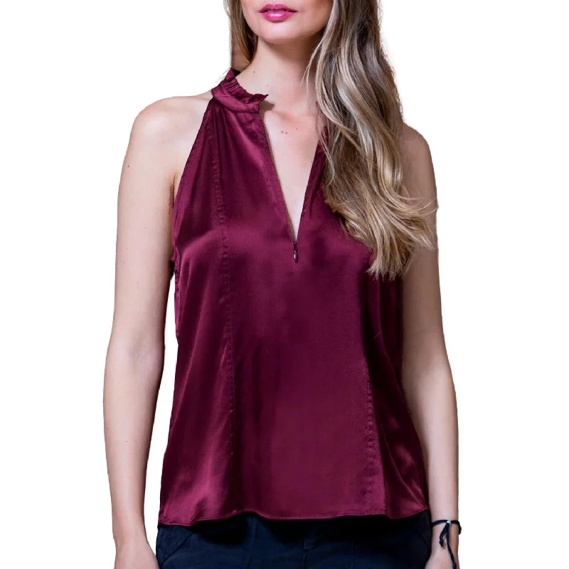 Special Buy Go Scuba Cutaway Top In Rum Raisin