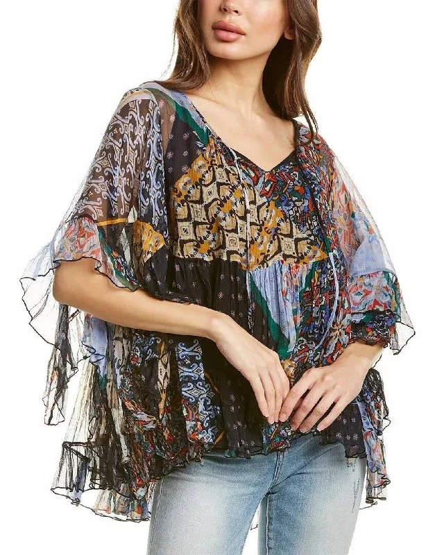 Unmissable Offer Hirox Ruffle Blouse In Multi