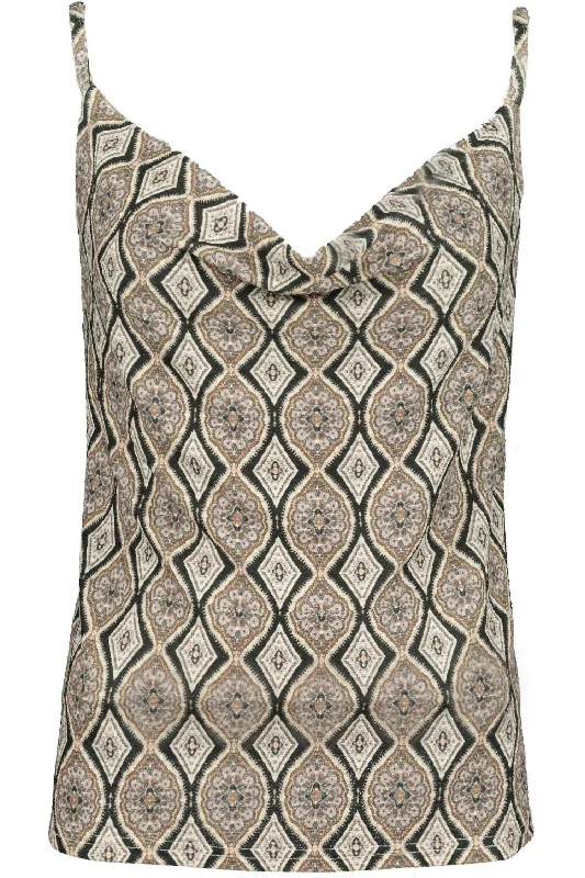 Early Access Holiday Glam Slam Audrina Camisole In Shimmer Print