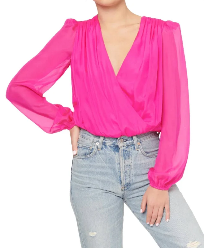 Buy Now Isa Bodysuit In Neon Pink