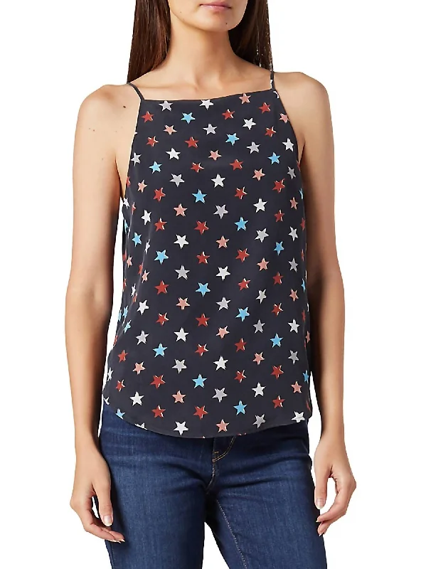 Weekend Deal Isabeau Silk Cami Top In Eclipse Multi