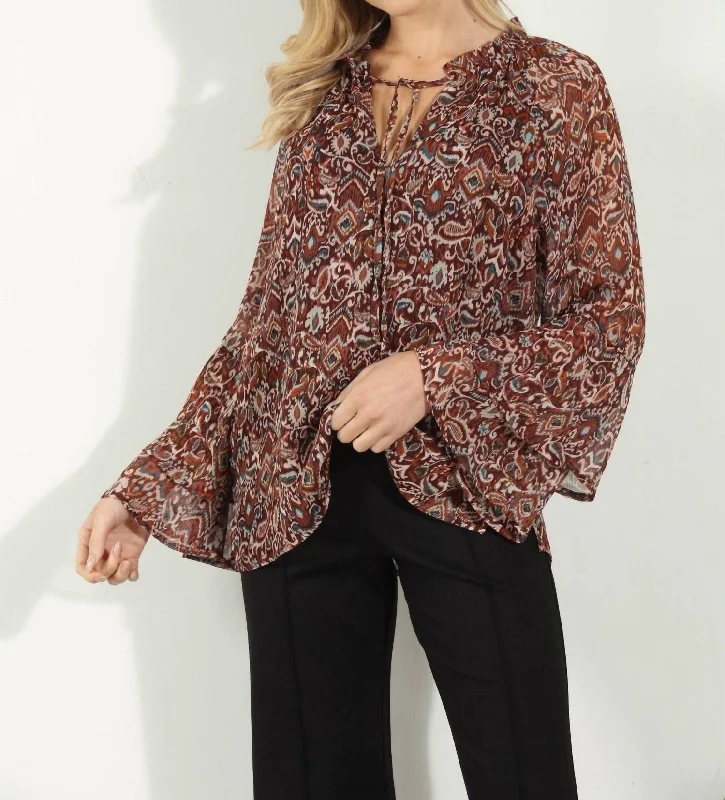 New Arrival Isola Flare Sleeve Blouse